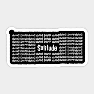 Solitude Sticker